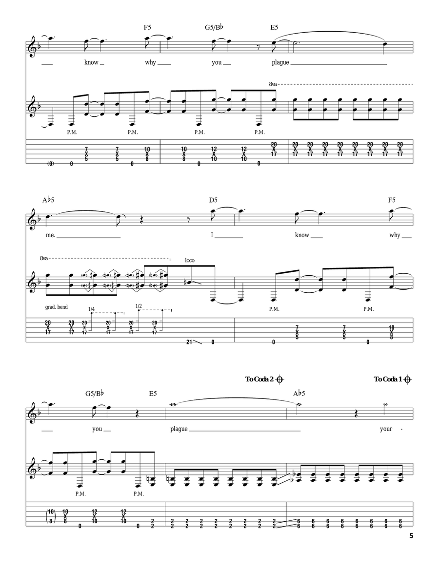 My Plague Electric Guitar scores gallery preview page 5