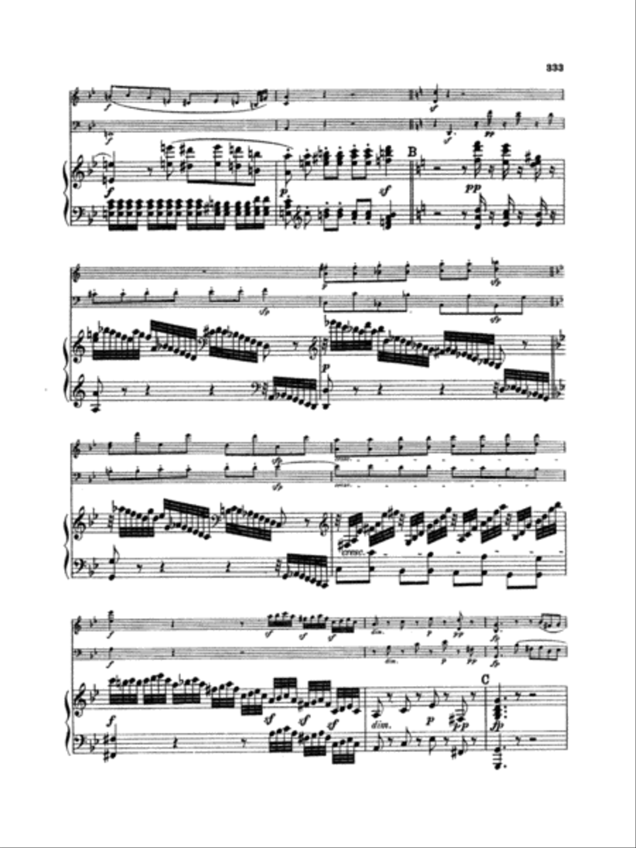 Beethoven: Trio No. 11, Op. 121a, in G Major (for piano, violin, and cello) Piano Trio scores gallery preview page 5