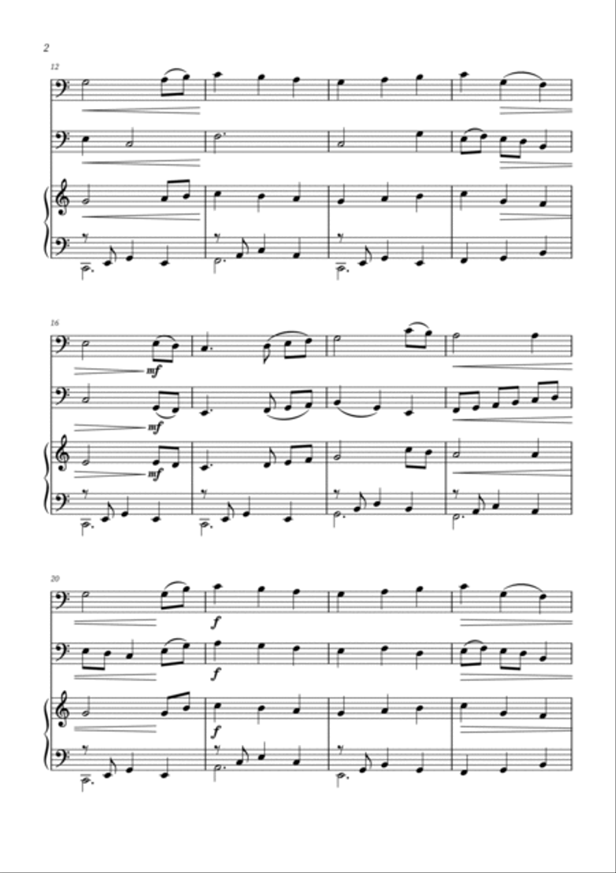 The First Noel - Bassoon Duet and Piano Woodwind Duet scores gallery preview page 2