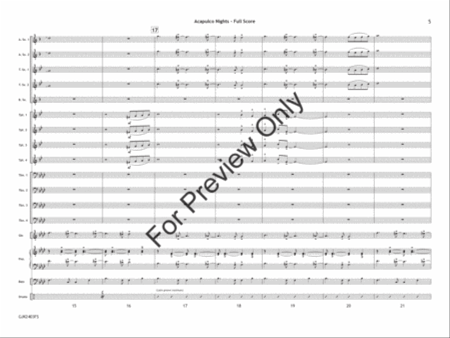 Acapulco Nights Jazz Ensemble scores gallery preview page 6