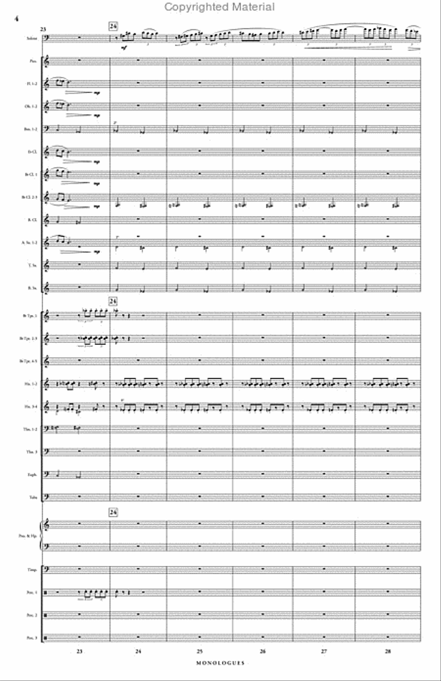 Monologues Concert Band scores gallery preview page 5