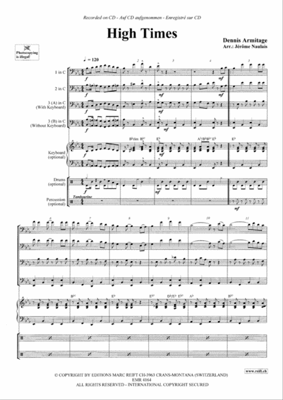 High Times Trombone Trio scores gallery preview page 3