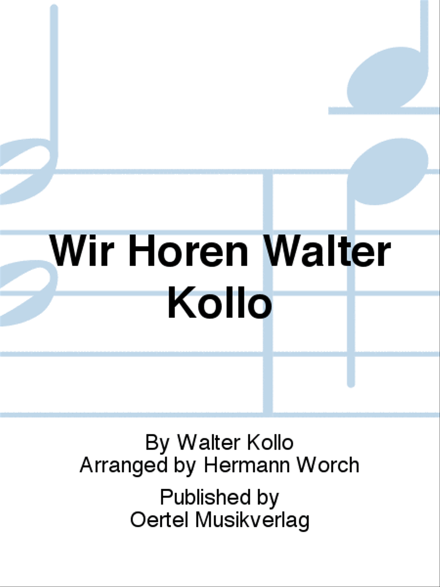 Wir hören Walter Kollo Concert Band scores gallery preview page 1