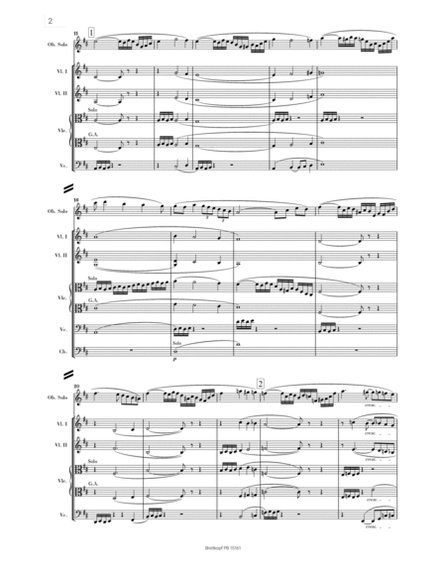 Oboe Concerto in D major TrV 292