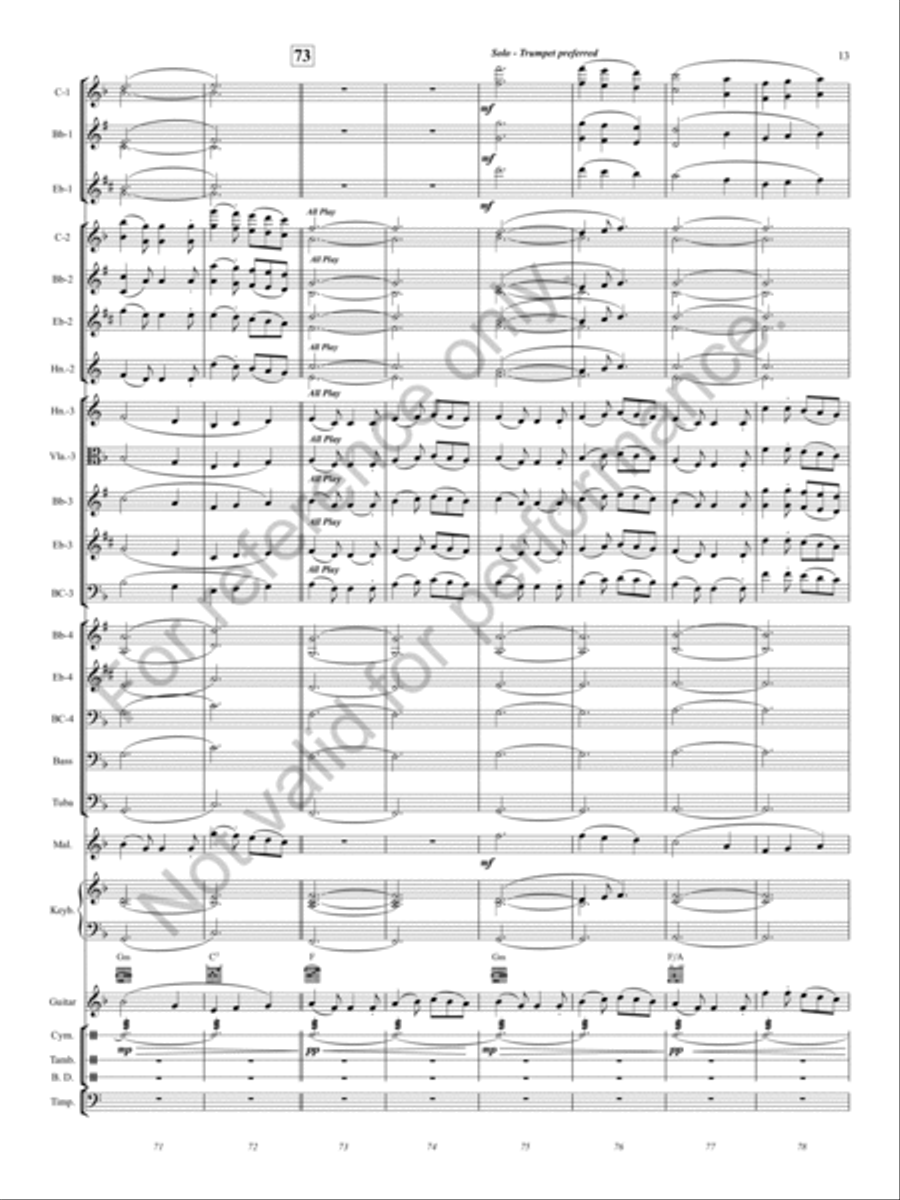Fantasia on the Dargason (from Second Suite in F, Mvt. IV) Concert Band scores gallery preview page 12