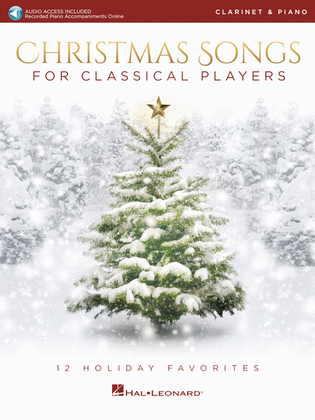 Christmas Songs for Classical Players – Clarinet and Piano