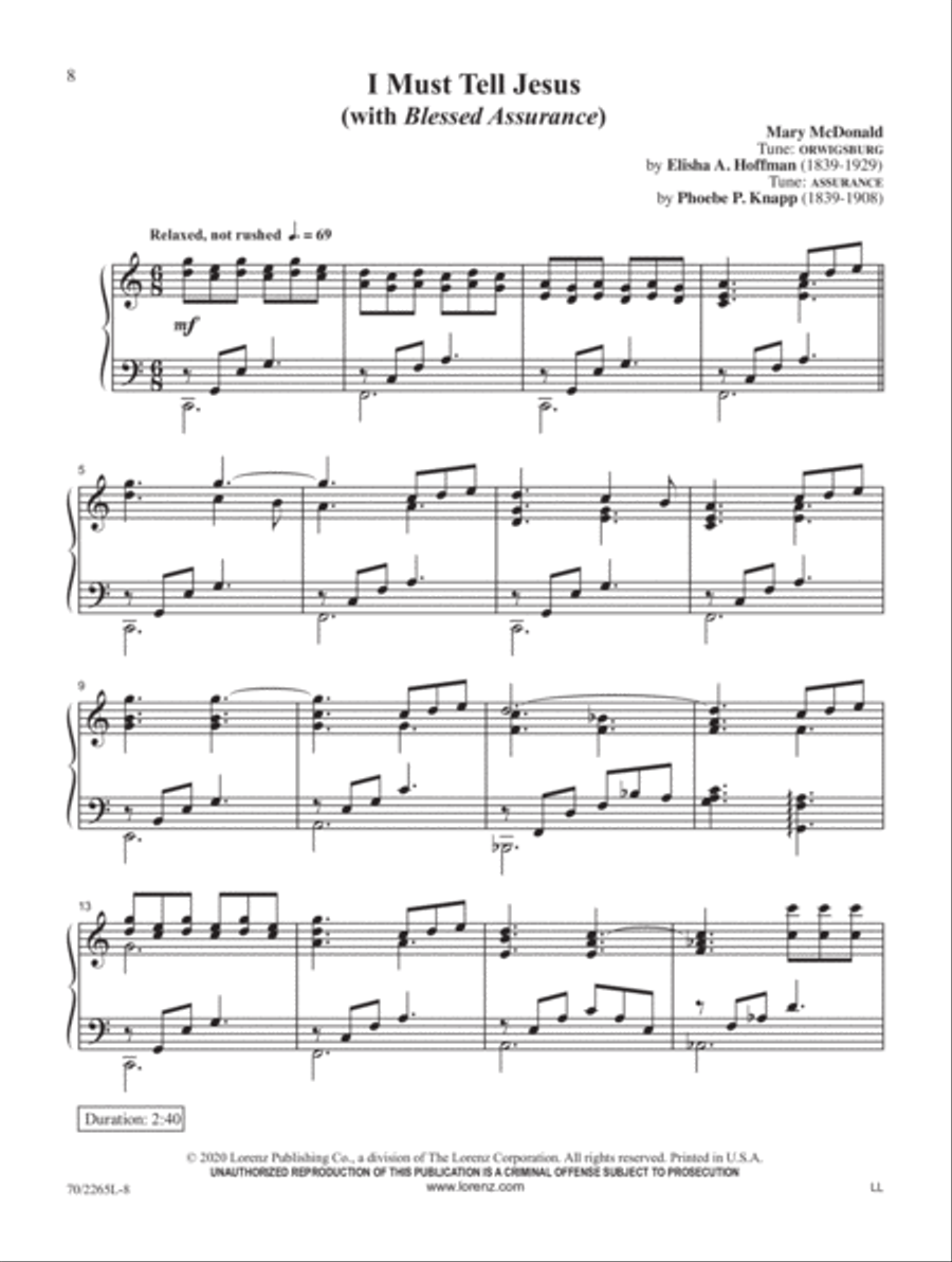 Wonderful Hymns of Life Wonderful Hymns of Life Piano Solo scores gallery preview page 3