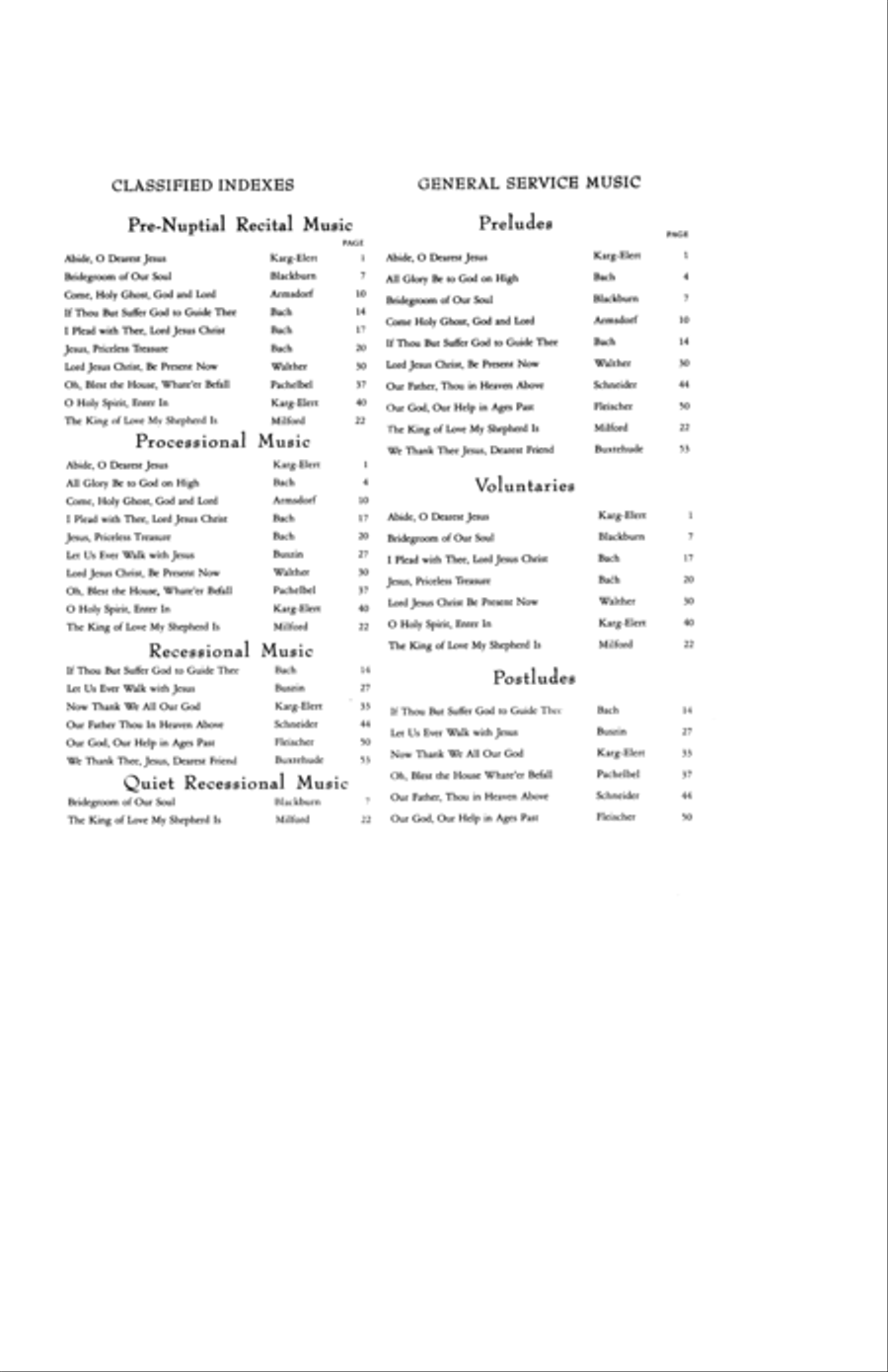 Wedding Music, Part II (Hymn Tune Preludes)