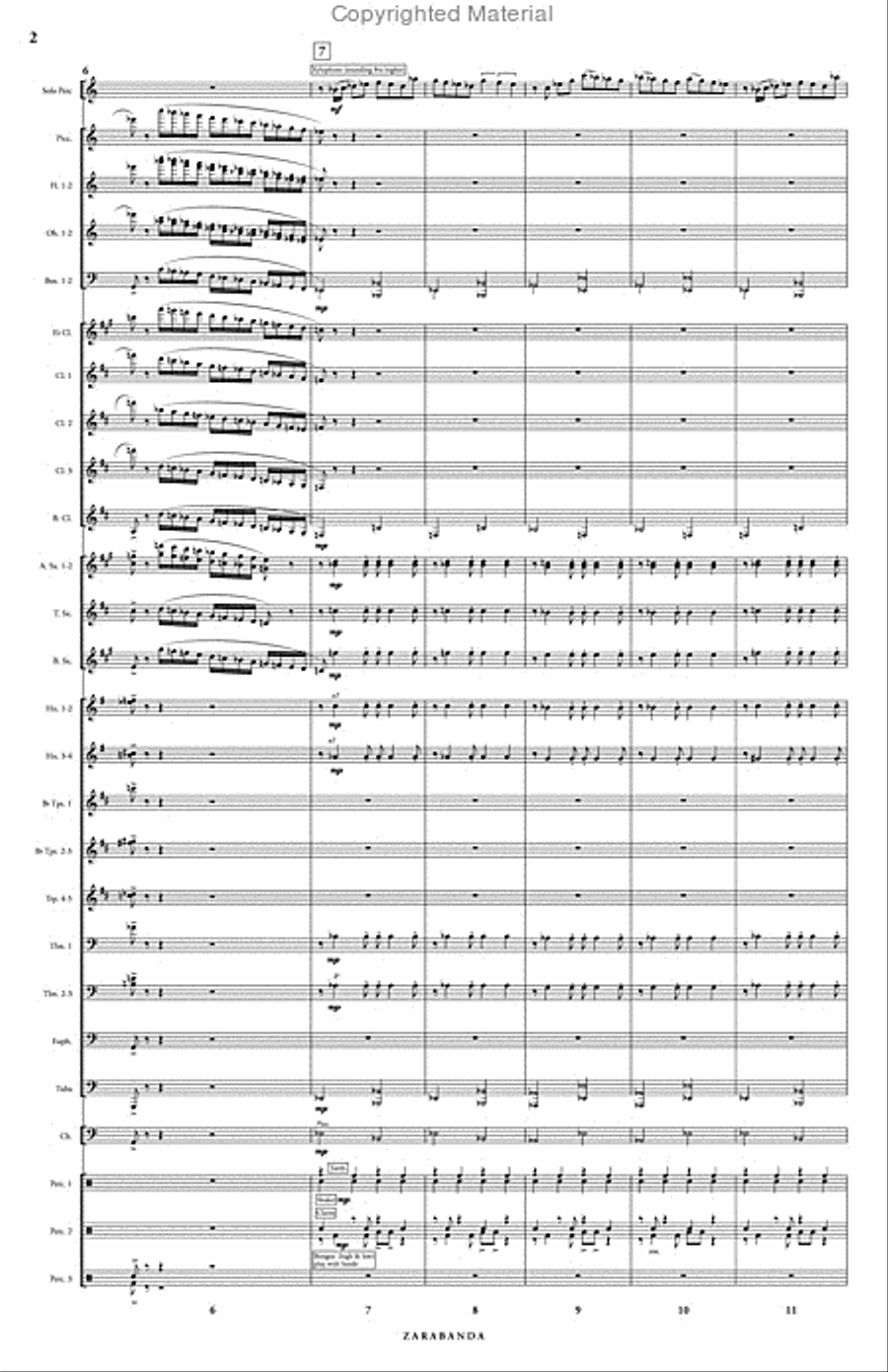 Zarabanda Concert Band scores gallery preview page 3