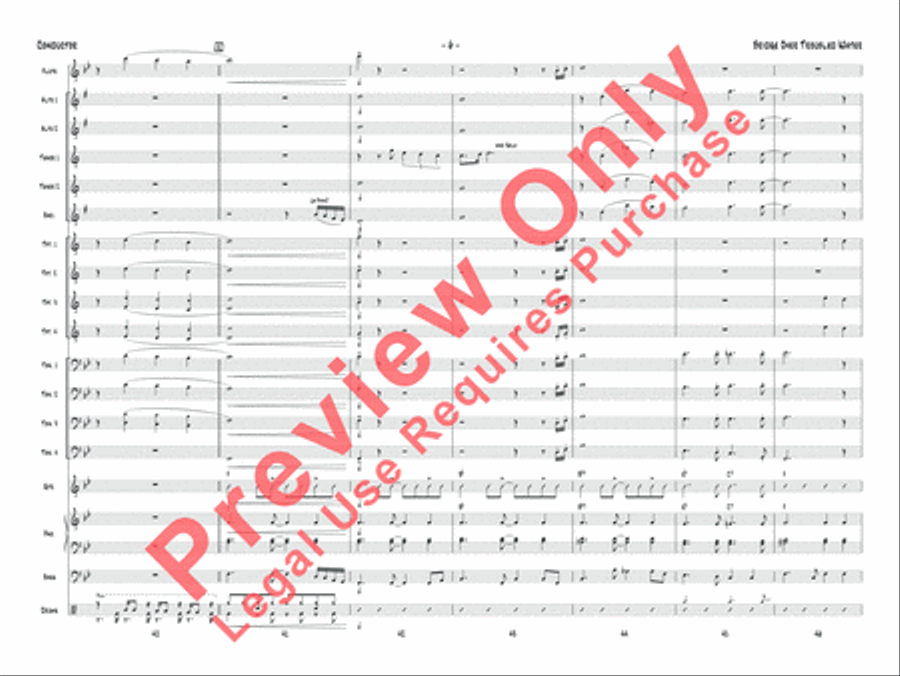 Bridge Over Troubled Water Jazz Ensemble scores gallery preview page 19