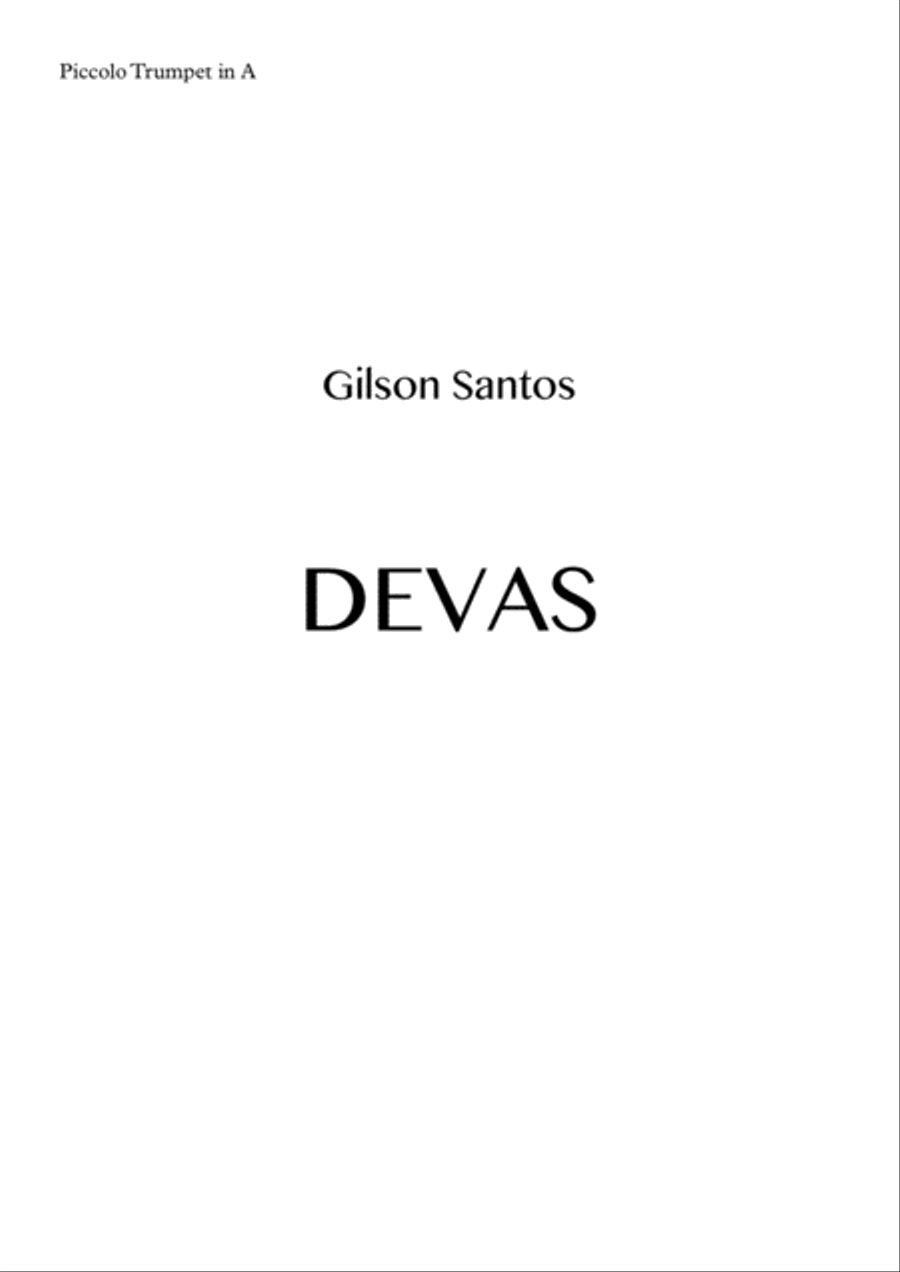 DEVAS for Piccolo Trumpet Solo Piccolo Trumpet scores gallery preview page 4