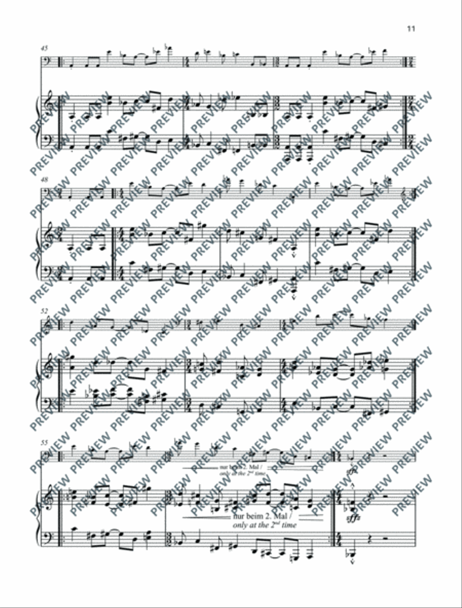 Zwei Studien zu einer Landschaft Piano Accompaniment scores gallery preview page 12