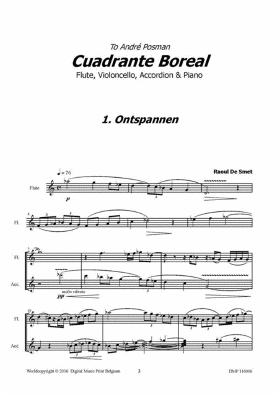 Cuadrante Boreal Cuadrante Boreal Flute scores gallery preview page 2