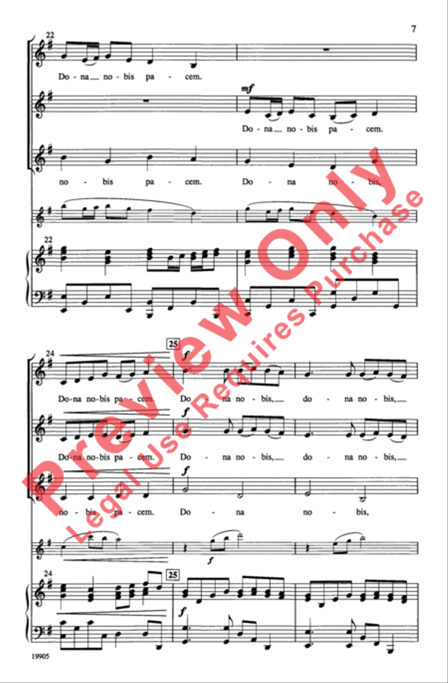 Pachelbel's Canon of Peace 3-Part scores gallery preview page 7