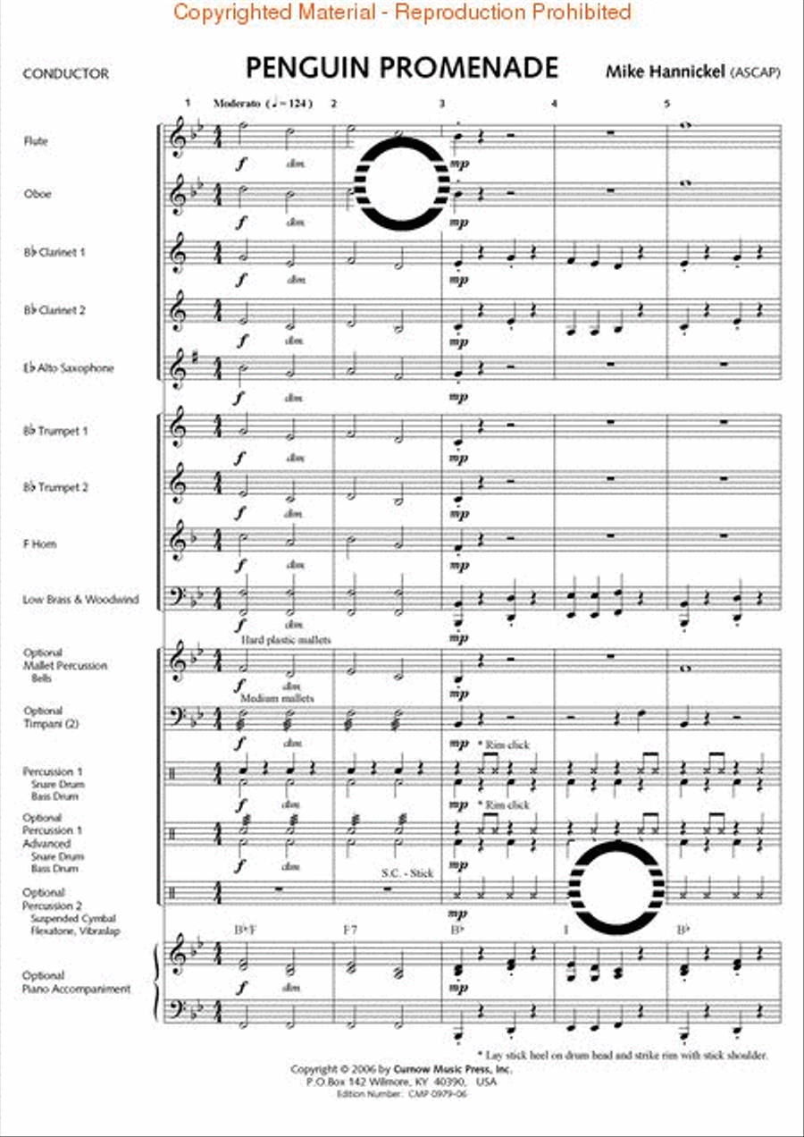 Penguin Promenade Concert Band scores gallery preview page 2