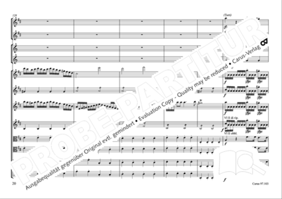 Concertone in D major Horn scores gallery preview page 21