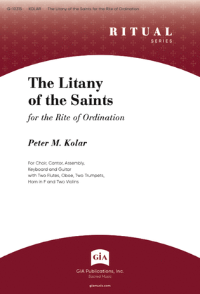 Book cover for The Litany of the Saints for the Rite of Ordination - Guitar edition
