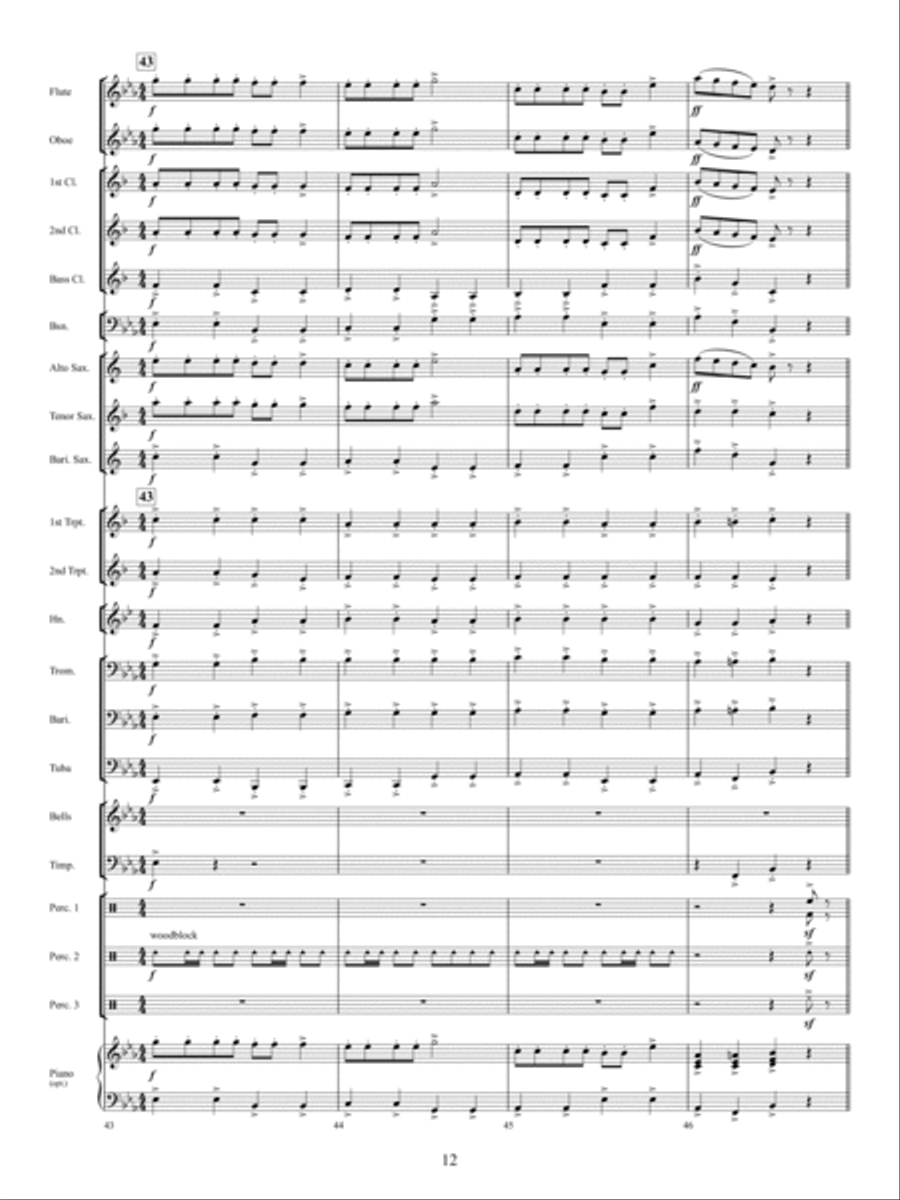 The Twelve Songs of Christmas Concert Band scores gallery preview page 11