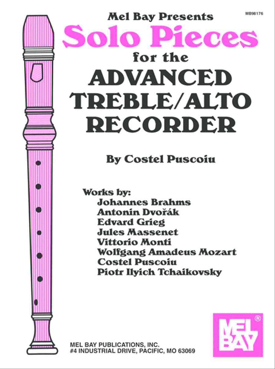 Solo Pieces for the Advanced Treble/Alto Recorder Alto Recorder scores gallery preview page 1