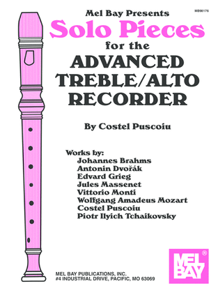 Book cover for Solo Pieces for the Advanced Treble/Alto Recorder
