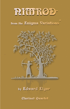 Book cover for Nimrod, from the Enigma Variations by Elgar, for Clarinet Quartet