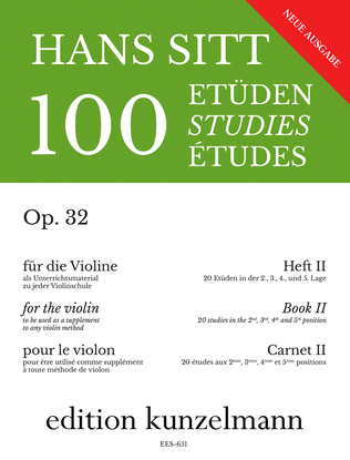 Book cover for 20 studies in the 1st, 2nd, 3rd, 4th and 5th position
