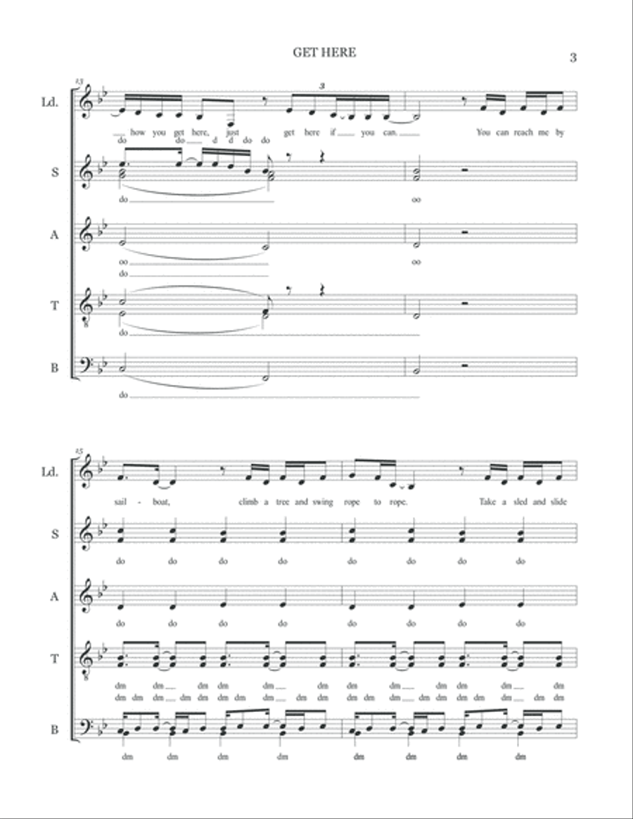 Get Here 4-Part scores gallery preview page 4