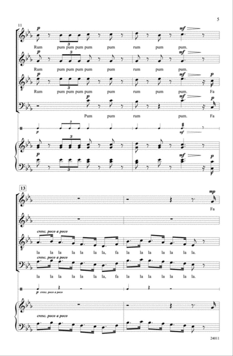 Nutcracker March (from The Nutcracker Suite) Divisi scores gallery preview page 4