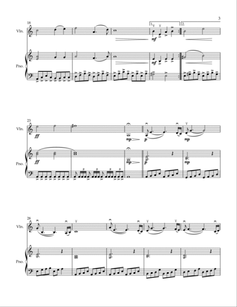 One Day Violin Solo scores gallery preview page 5