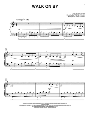 Book cover for Walk On By [Classical version] (arr. Phillip Keveren)