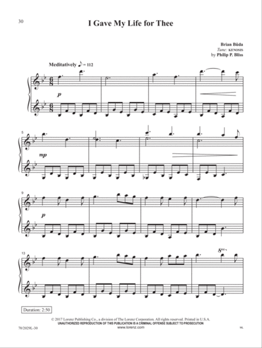 Wounded for Me Piano Solo scores gallery preview page 14