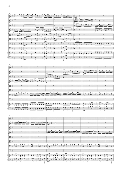 Vivaldi Concerto for 4 Violins Op.3, No.10, for string orchestra, SV005 image number null