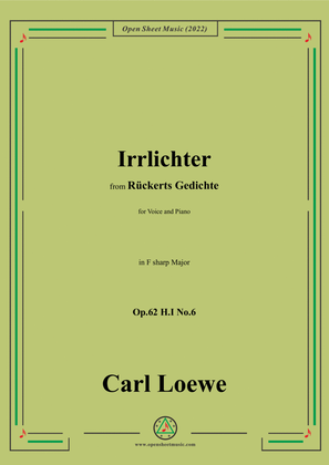 Loewe-Irrlichter,in F sharp Major,Op.62 H.I No.6
