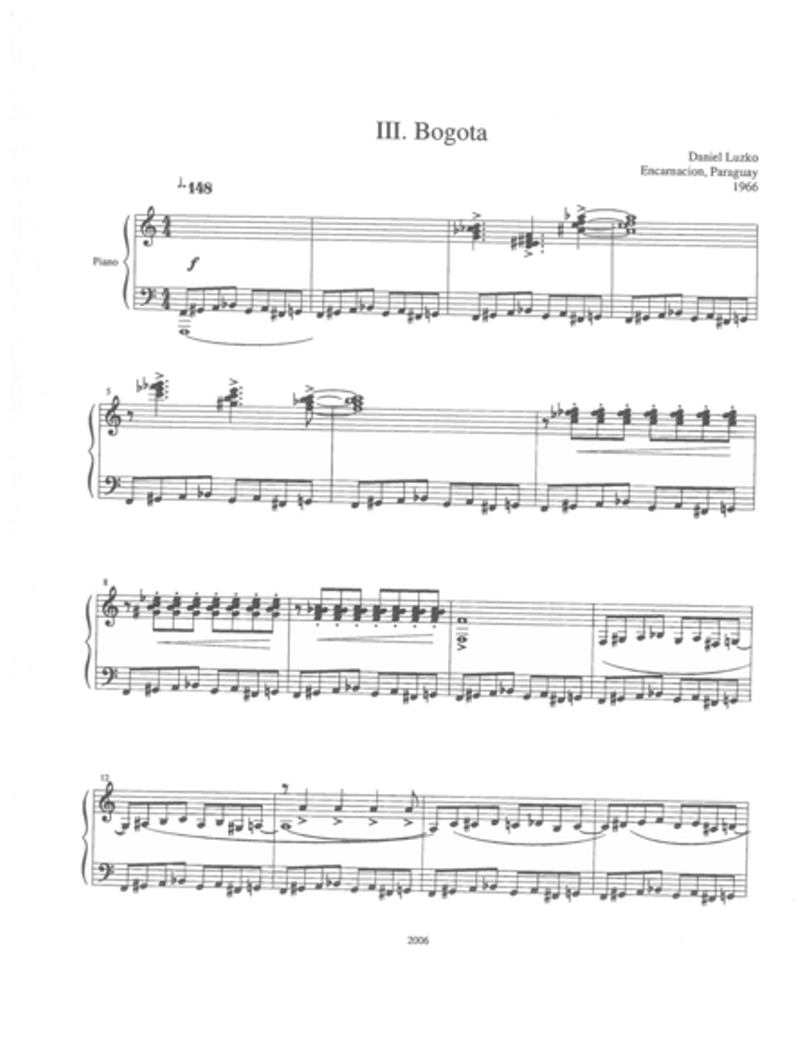 Bogota Piano Solo scores gallery preview page 3