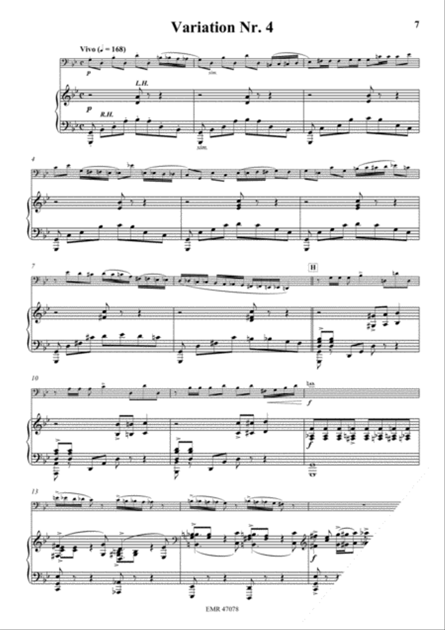 Thema und Variationen Bassoon Solo scores gallery preview page 4