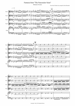 Miniature Overture (Fantasia from Nutcracker) for Viola Quartet