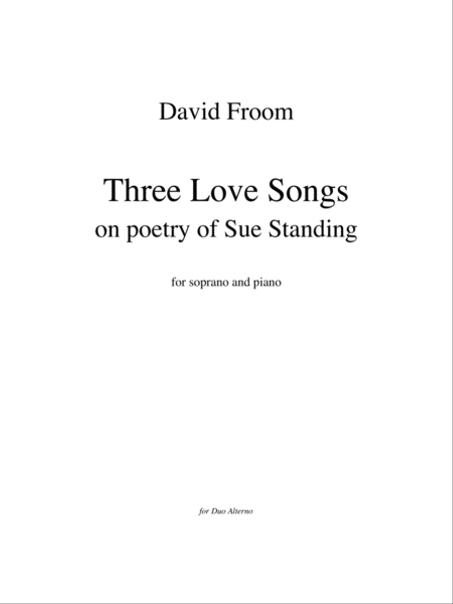[Froom] Three Love Songs High Voice scores gallery preview page 3
