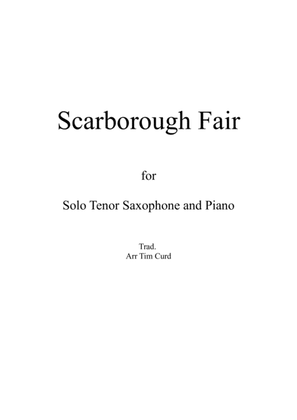 Book cover for Scarborough Fair for Solo Tenor Saxophone and Piano