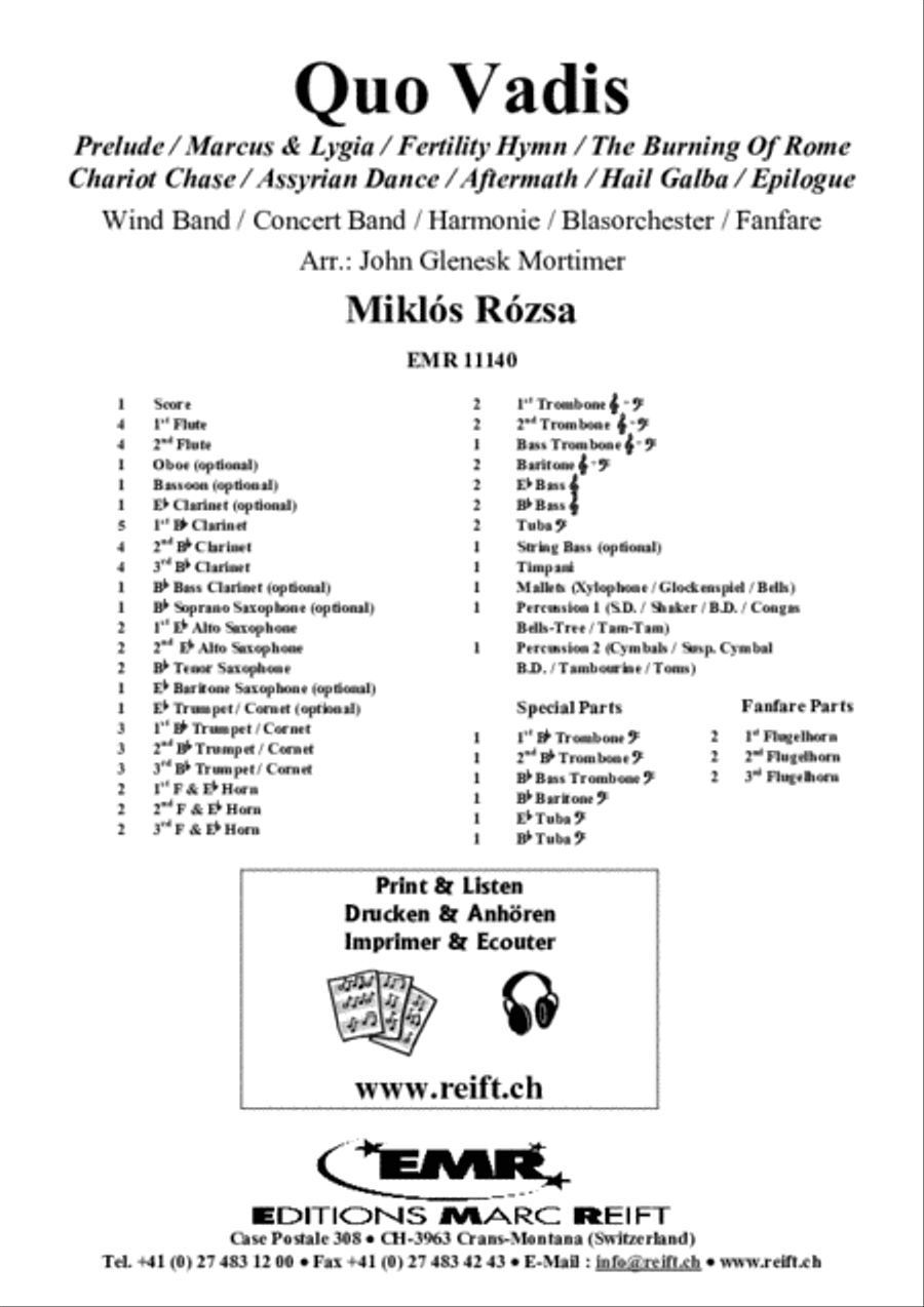 Quo Vadis Concert Band scores gallery preview page 2