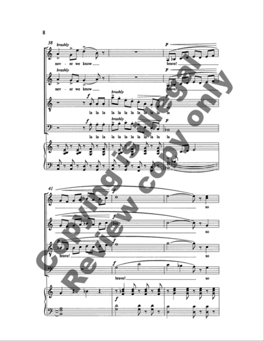 Two Songs: 1. spring! 4-Part scores gallery preview page 13