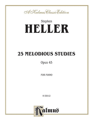 Book cover for Twenty-five Melodious Studies, Op. 45
