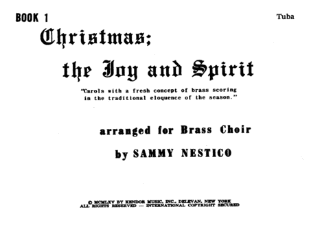 Christmas; The Joy & Spirit- Book 1/Tuba