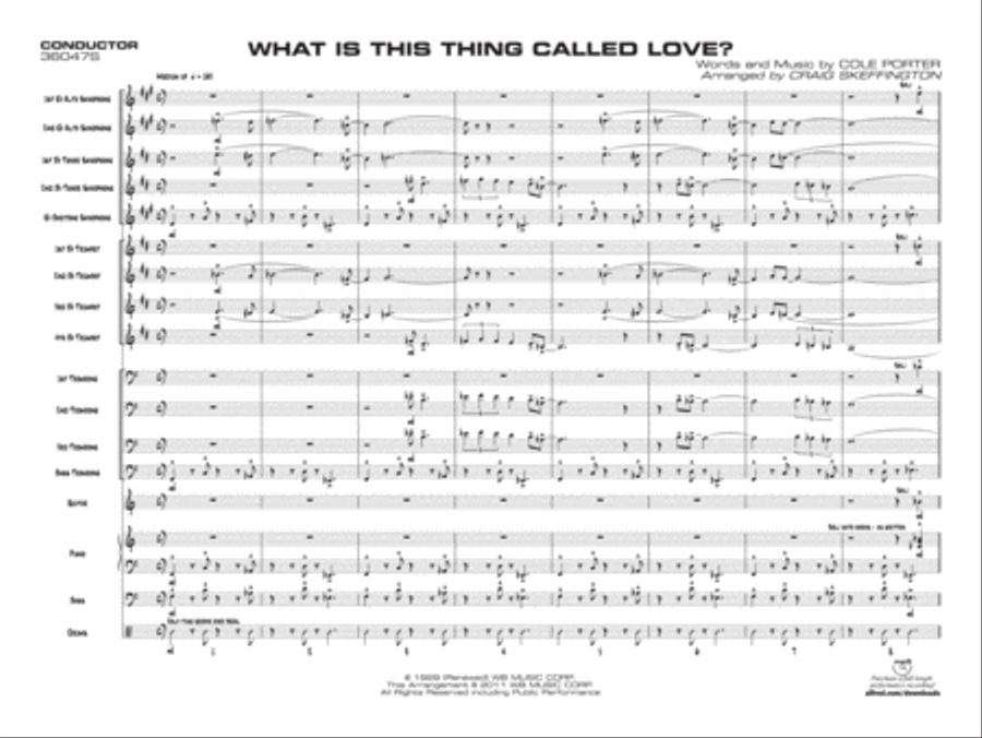 What Is This Thing Called Love? Jazz Ensemble scores gallery preview page 2