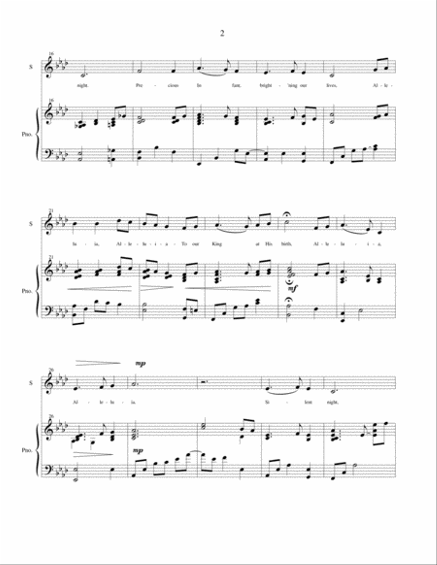 Sacred Vocal Solos for soprano or tenor solo with piano accompaniment - Volume 3 - Christmas Tenor Voice scores gallery preview page 5