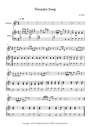 Toreador Song - Georges Bizet (Clarinet + Piano)