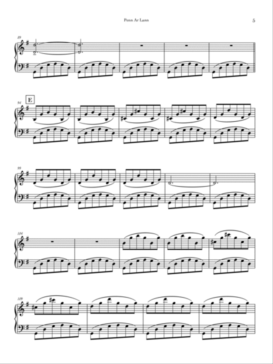 Penn Ar Lann Piano Solo scores gallery preview page 5