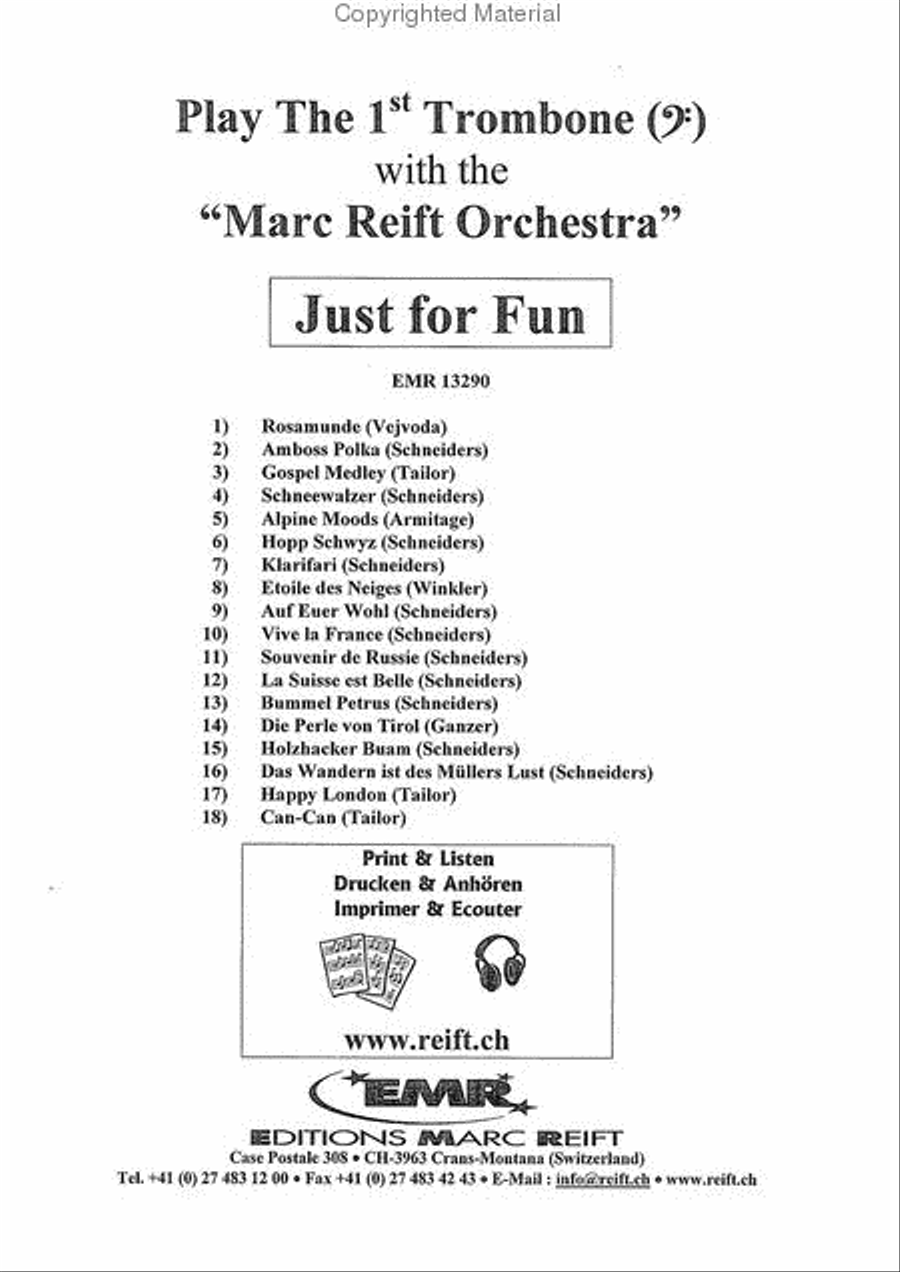 Play The 1st Trombone With The Marc Reift Orchestra Concert Band scores gallery preview page 2