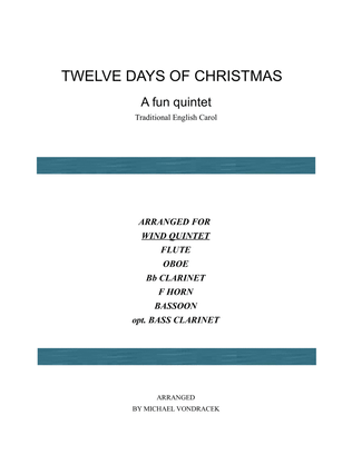 Book cover for TWELVE DAYS OF CHRISTMAS QUINTET