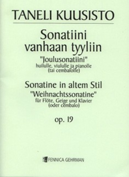 Sonatiini Vanhaan Tyyliin Op19
