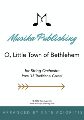 Book cover for O Little Town of Bethlehem - String Orchestra
